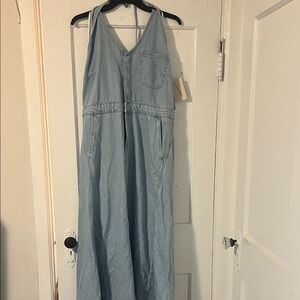 Universal Thread Light Blue Strapless Dress
